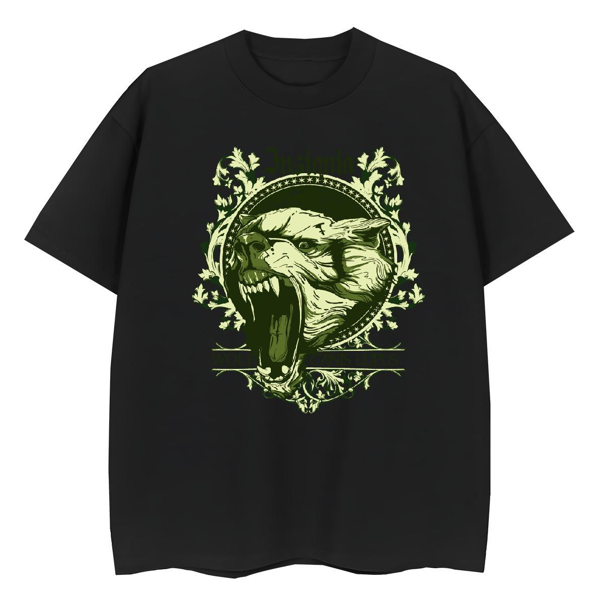 Classic T Shirts Women Crew Neck 100% Cotton 230g Unisex Tshirts Floral Print lion Spring Summer Popular Tops Tees