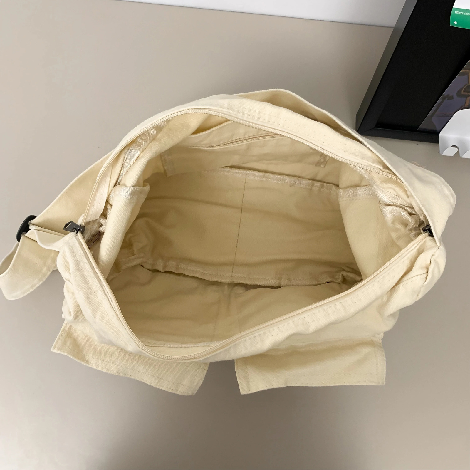 High Quality Canvas Shoulder Bags 100% Cotton Satchels Strong Crossbody Bags For Tooling Unisex Large Capacity Messenger Bags 240820