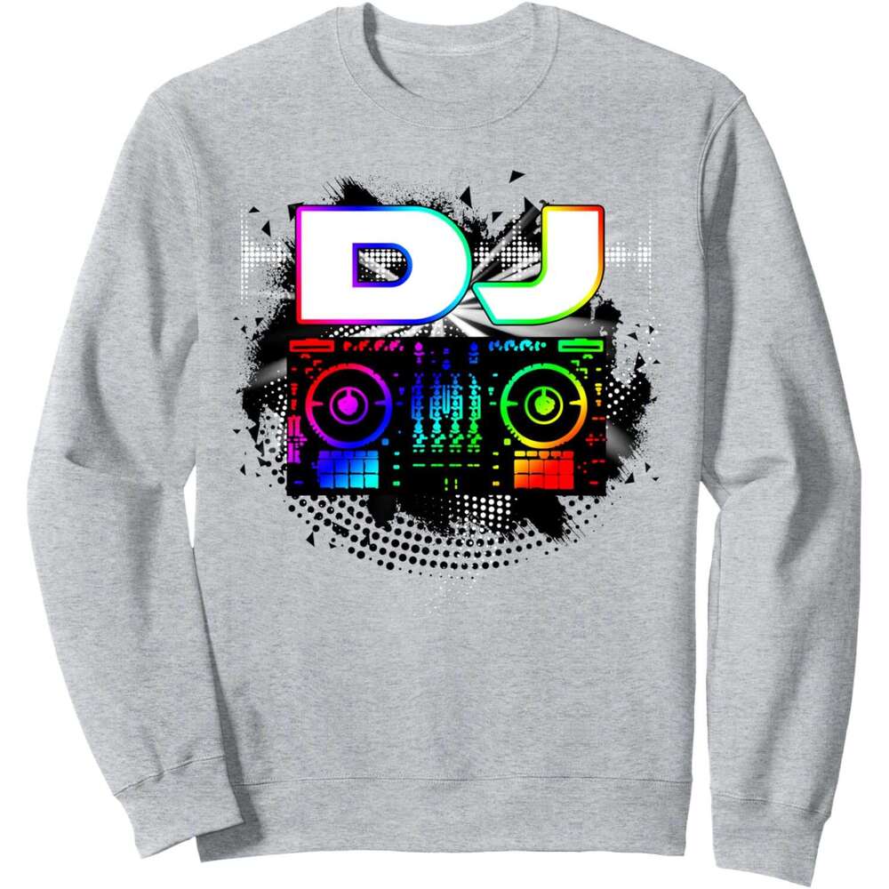 Long Sleeve Shirts for Men sweatshirt Dj Lover Music Player Sound Cool Funny Gift Sweatshirt T shirt Tee Streetwear Casual tops clothes