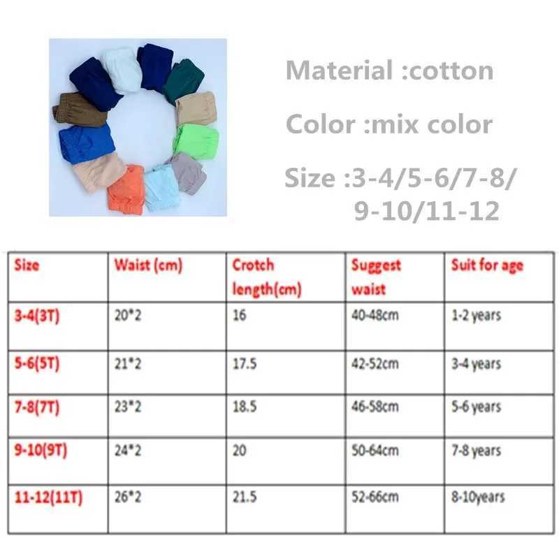 8pcs/Lot Solid Color Boys Panties Cotton Underwear Shorts Kids Briefs Clothes Children 1-10 years Y240821