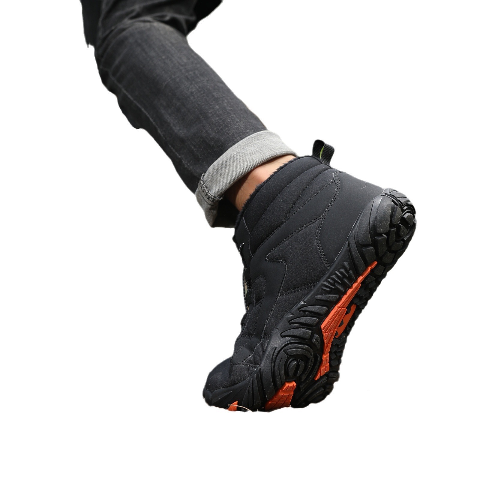 Ddmysports Outdoor Winter Velvet Waterproof Five Finger Snow Boots Warm And Comfortable For Couples High Top Casual Cotton Shoes OUTDOOR