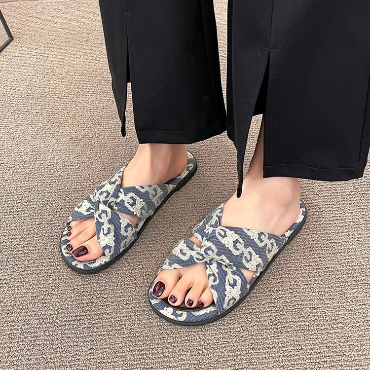 Ddmysports New Summer French Roman Sandals For Women Fairy Style Casual Slippers S Flat Bottomed Soft Soled Shoes OUTDOOR