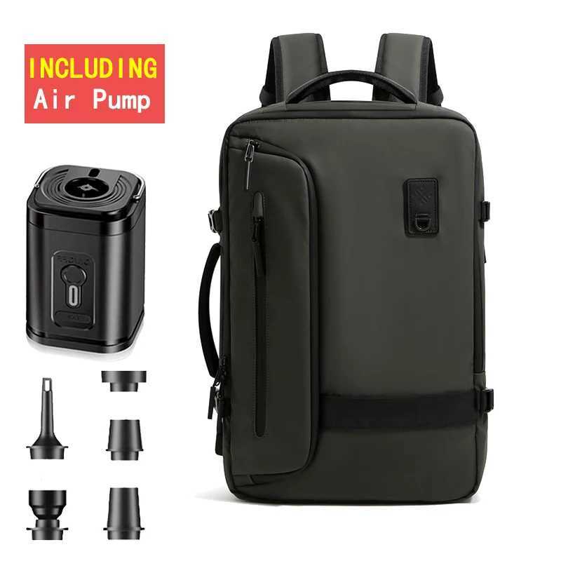 Waterproof Travel Man Backpack Vacuum Electric Pump Anti Theft New Fashion Casual Backpacks Large Expandable Business Oxford Bag M250403