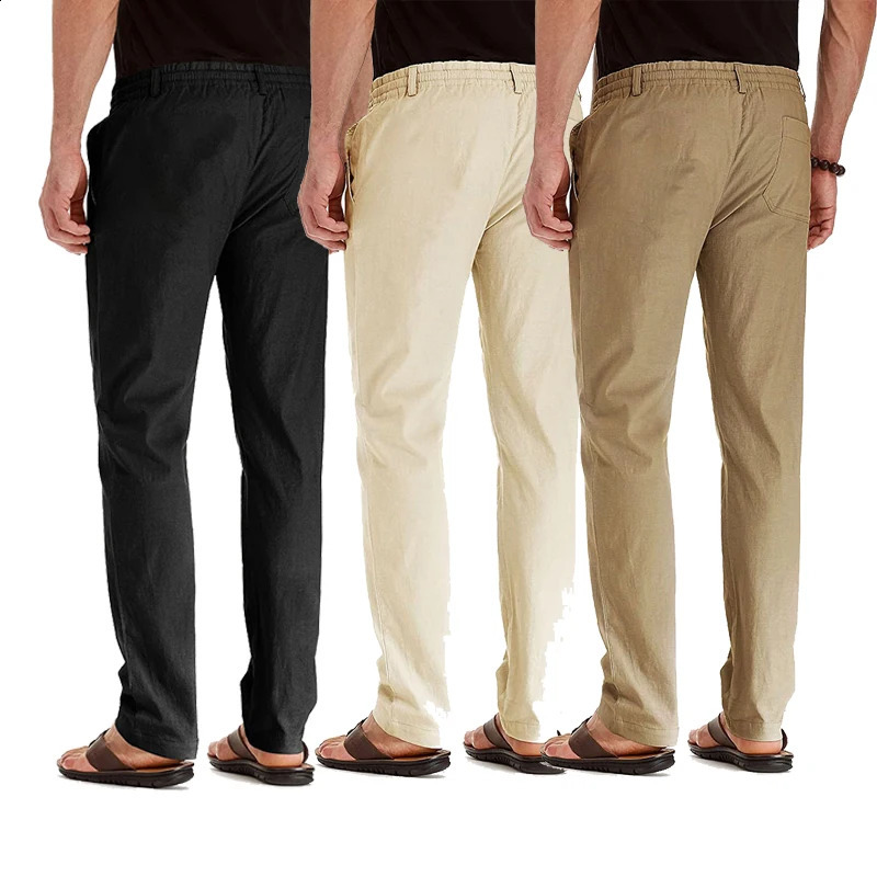 mens classic work elastic cargo pants cotton ultrathin gray khaki Korean spring casual 240821