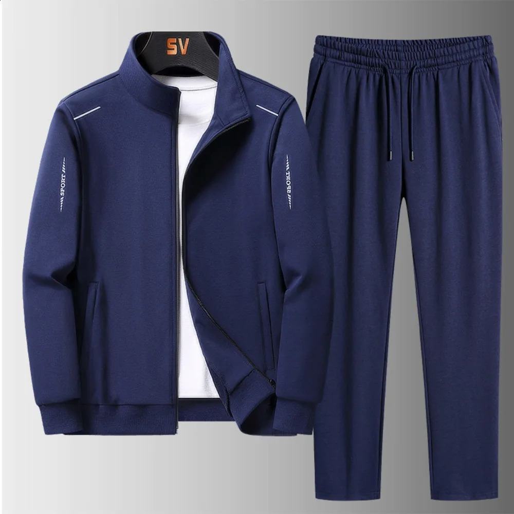 Fashion Casual Sports Suit Mens and Youth Casual Sportswear Suit Mens Running Suit Long Sleeve Pants Suit 240821