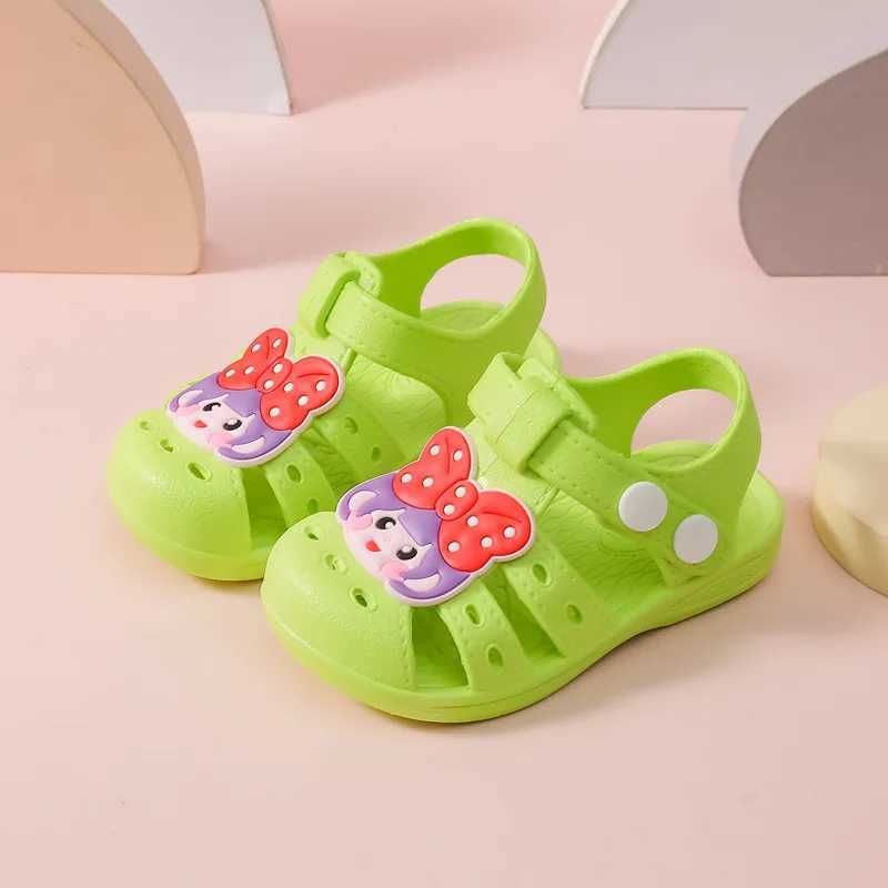 Childrens sandals baby frosted shoes boys slippers soft soled beach style girls sandals W240821
