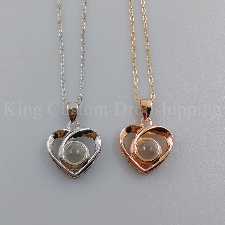 Customized Cross Heart Necklace for Mothers Day and Christmas Gifts Personalized Po Memory Collection 240808