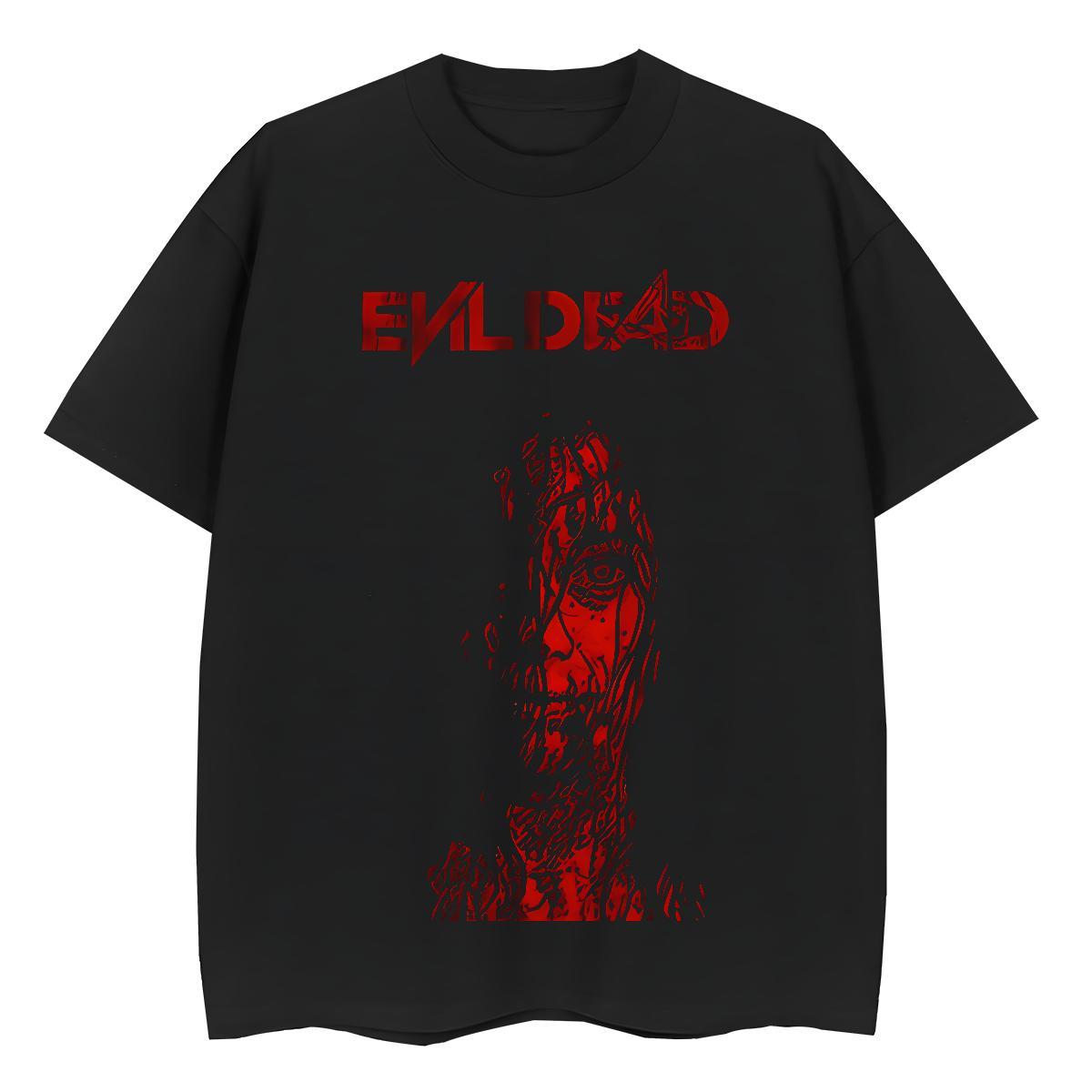 Casual New scary Tshirt for Man Woman 230g Cotton Man T Shirts Custom Printing Hip Hop Street Crew Neck TOP Quality Tshirts