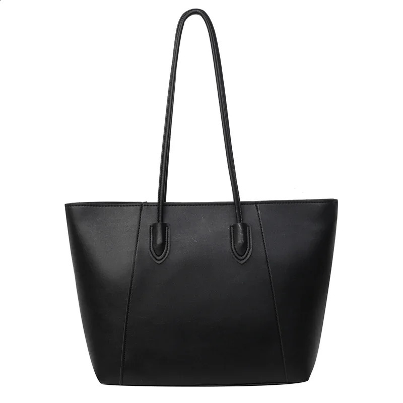 Fashion Zipper Womens Handbag for Sale High Quality Communicating PU Shoulder Bag Sewing Thread Large Capacity 240903