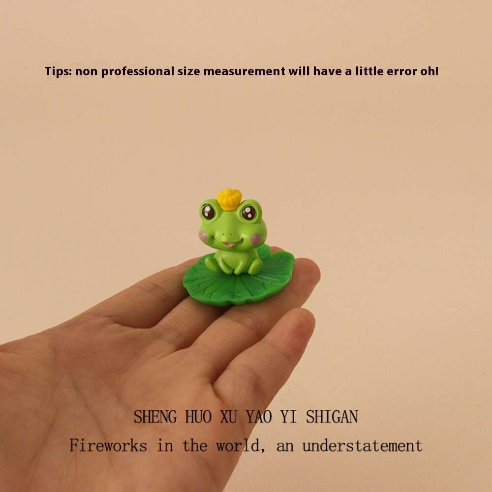 Pond Micro Creative Resin Crafts Lotus Frog Mini Fish Landscape Miniature Decorative Ornament OB11