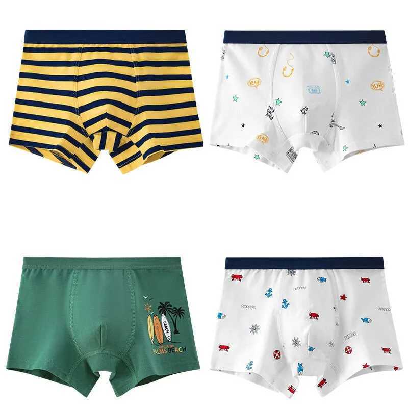 2Pcs/Lot Boys Underwear Boxer Elephant Dinosaur Design Kids Cotton Briefs Childrens Panties Soft Shorts 2-14Y Y240821