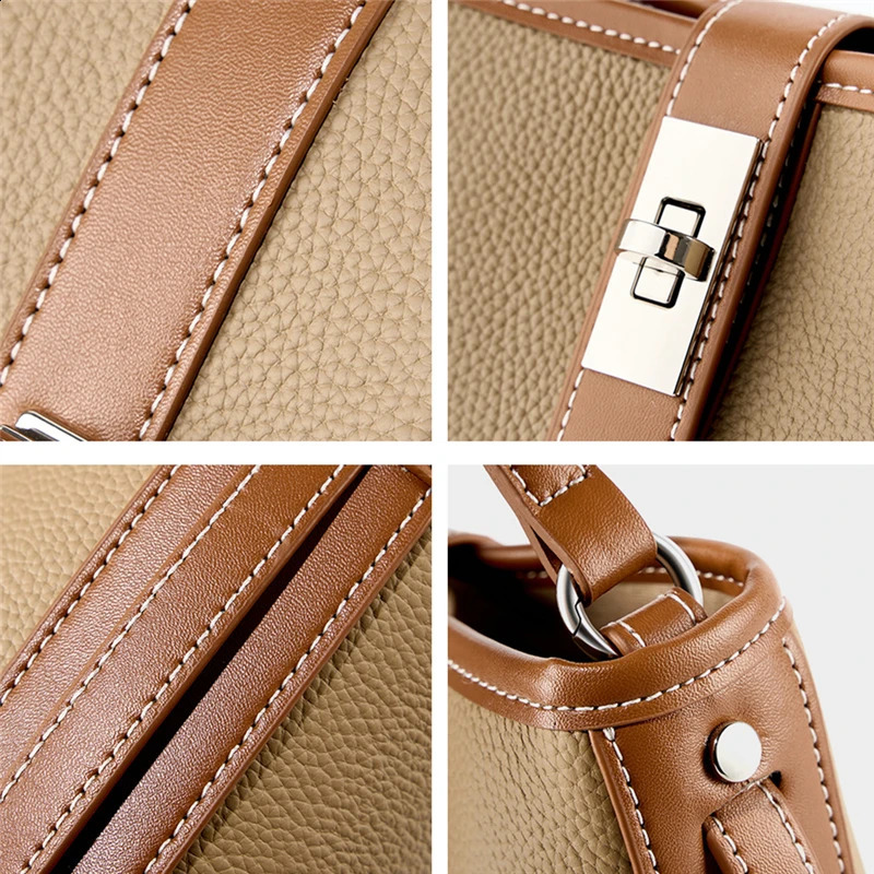 Hifashion leather bucket small shoulder cross body womens bag trend ner basket wallet denim handbag 240820