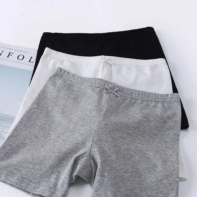 3-Pack Dance Shorts Girls Bike Short Breathable and Safety 95% Cotton Under Dress Shorts Pull on Toddlers Tumbling Shorts Y240821