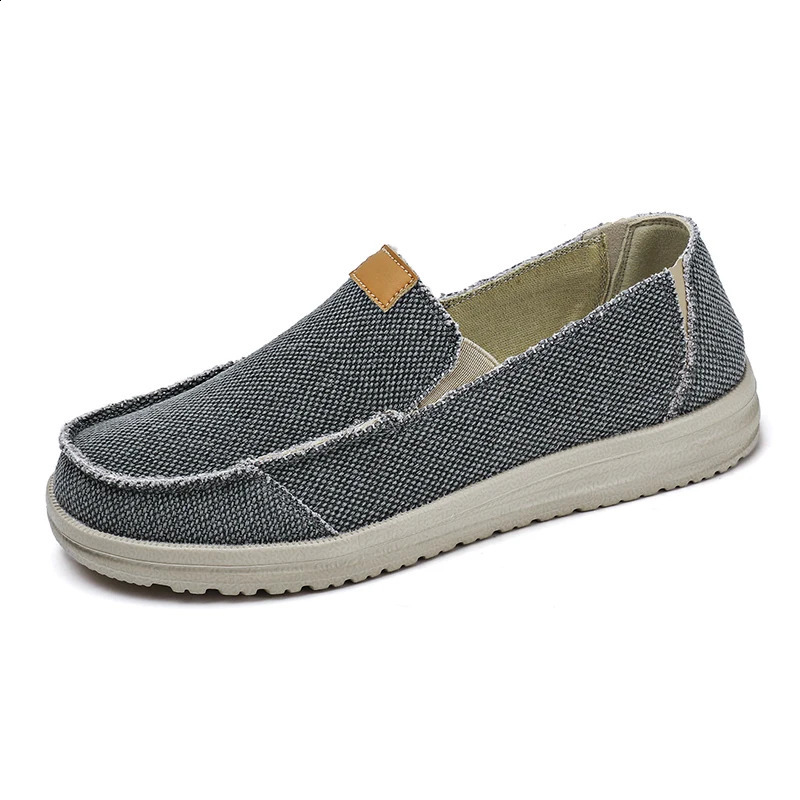 Summer mens canvas shoes without lace lightweight and smooth on canvas casual shoes sizes 39-45 47 direct 240821