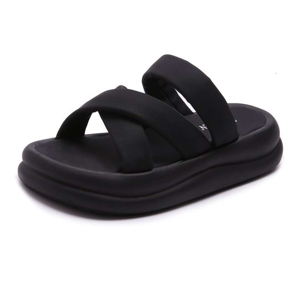 Ddmysports Thick Soled Slippers Women Summer Fashionable Versatile Woven In A Straight E Suitable For External Wear Non Slip And Casual Cooldown OUTDO