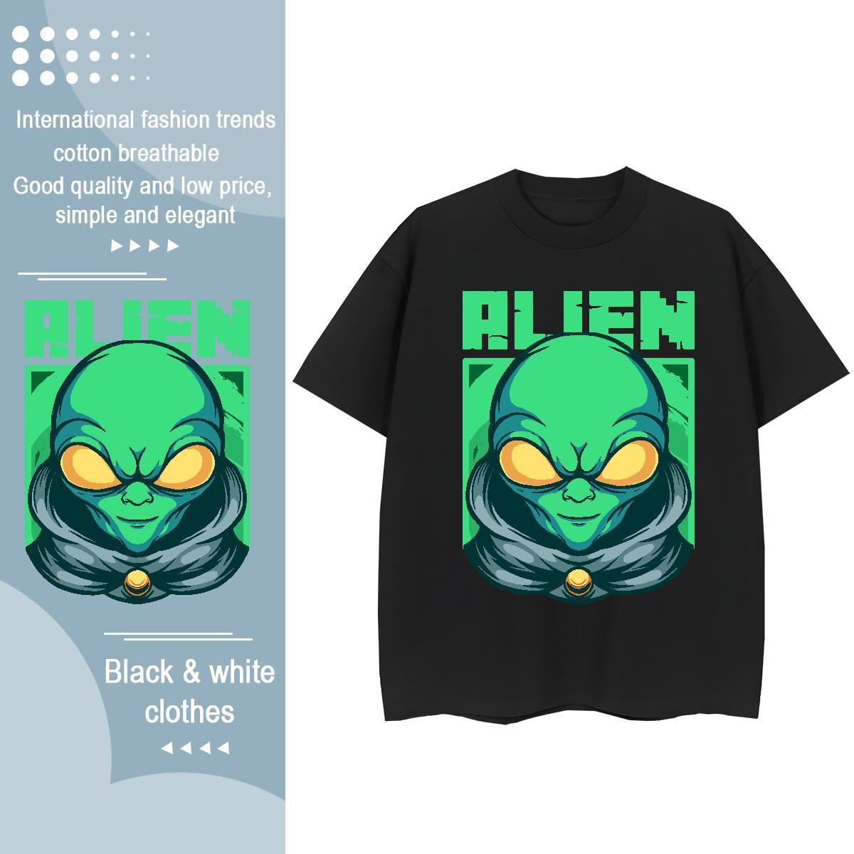 Custom T Shirts Women O Neck Short Sleeves 230g Pure Cotton Couples T Shirts Graphic ET Street 5A Top Shirts