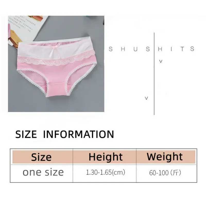 4-Pack Teenage Lace Pants Underpants Young Girl Briefs Girls Short Panties Kids Underwear 9-20Y Y240821