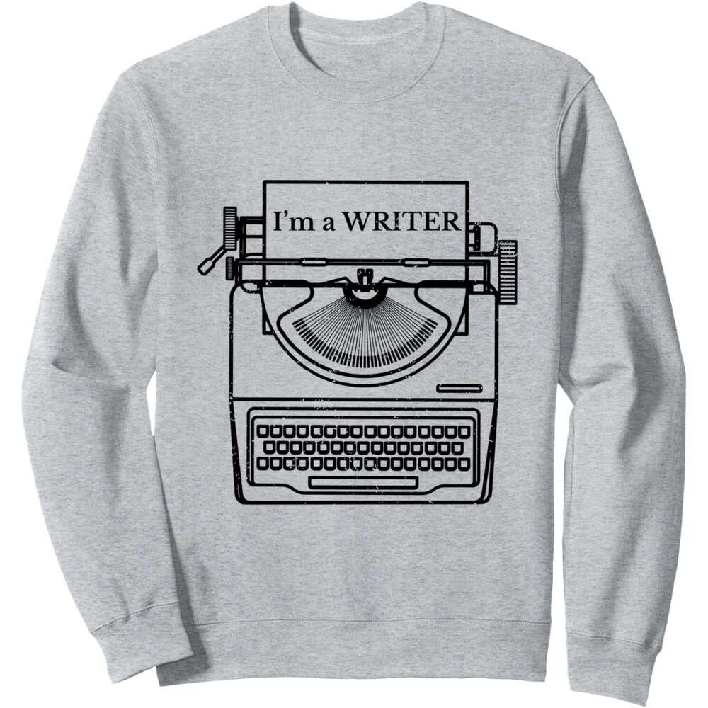 Long Sleeve Shirts for Men sweatshirt A Vintage Typewriter Writer Birthday Gift Sweatshirt T shirt Tee Streetwear Casual tops clothes