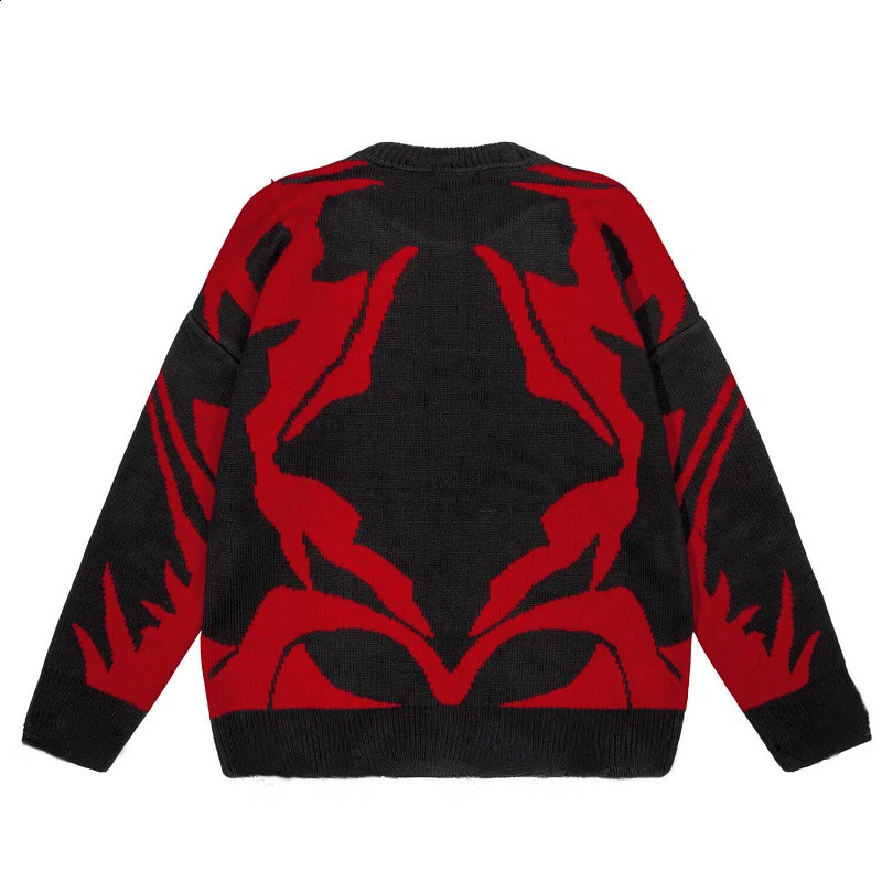 Hip Hop Sweaters Grunge Vintage Knitted Punk Streetwear Jumpers Men Women Harajuku Fashion Pullover Casual Autumn Sweater 240821