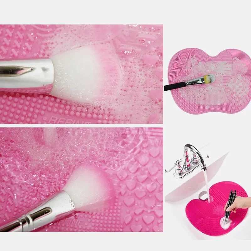 Cosmetic Cleaner Make Up Washing Brush Gel Cleaning Mat Silicone Brush Foundation Makeup Brush Cleaner Make Up Cleaner Tools Y240821