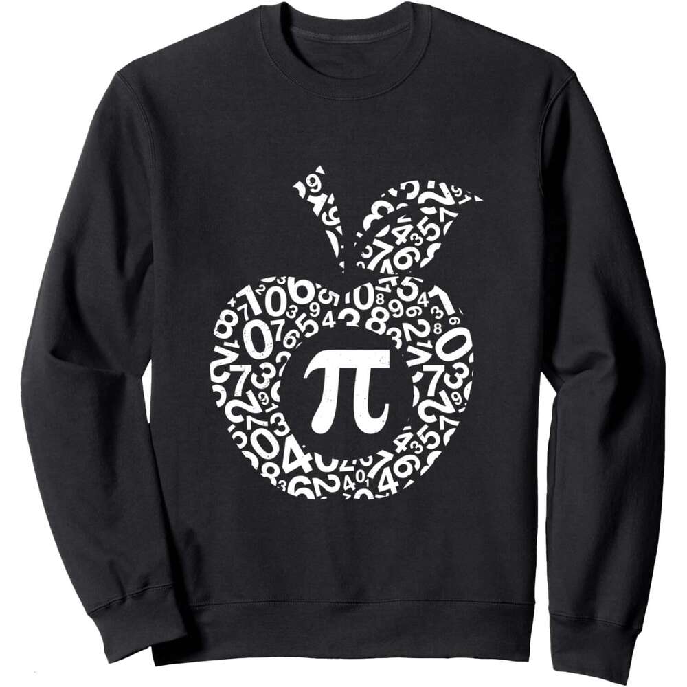 Long Sleeve Shirts for Men sweatshirt Apple Algebra Sign Math Funny Pi Day Gift Sweatshirt T shirt Tee Streetwear Casual tops clothes