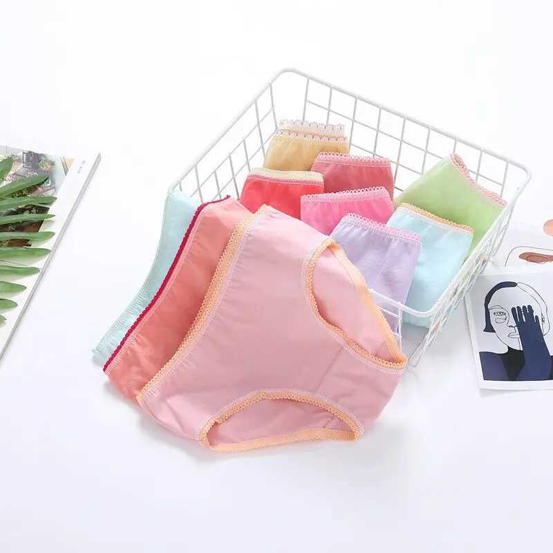 6pc Boys Girls Solid Underwear Baby Panties Briefs Kids Panties For Children 2-10Years Y240821