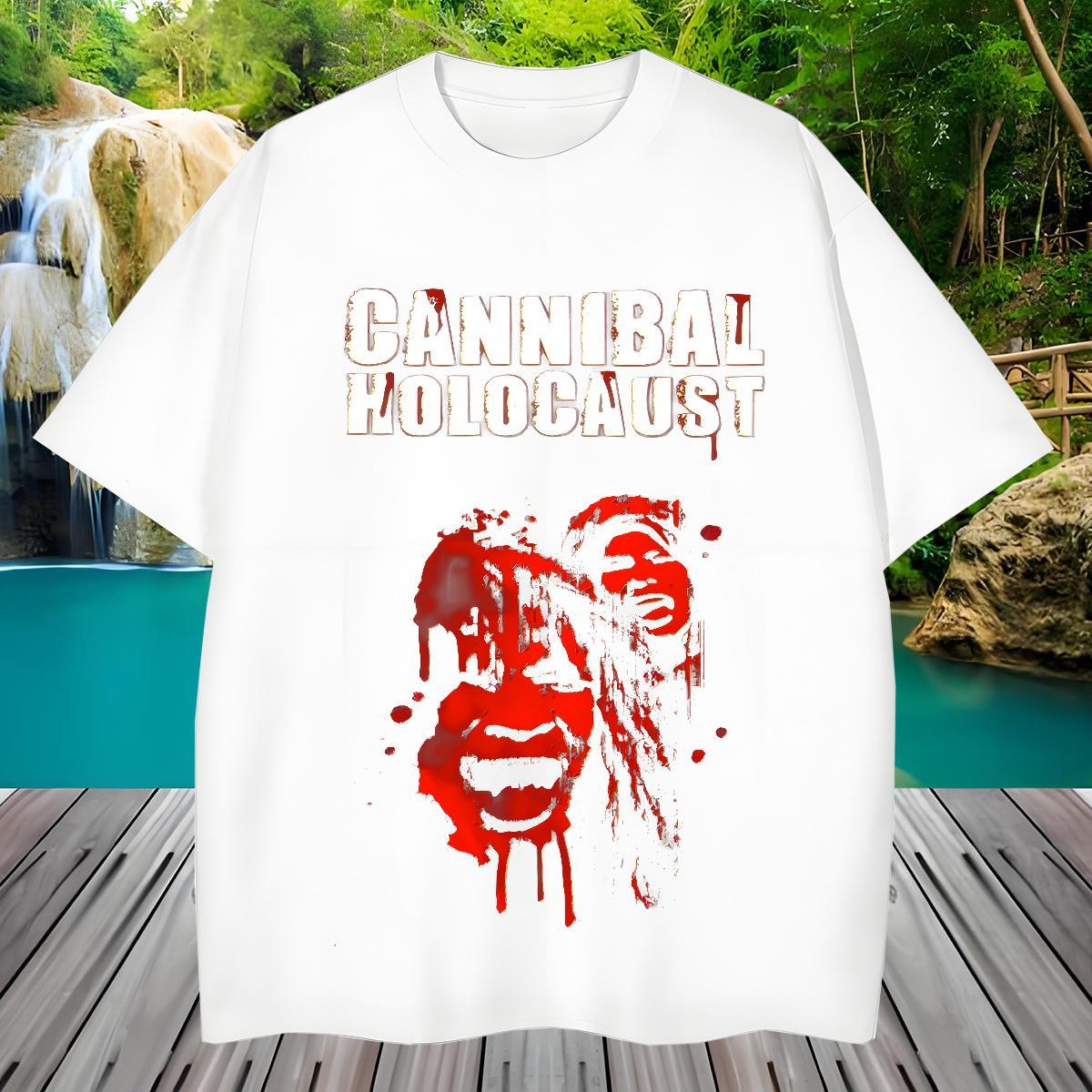 Fashion Design Mens Tshirts 230g Cotton Street Casual scary Short Sleeve O-Neck Men T Shirts Popular Floral Print Tops