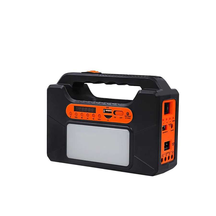 Portable Outdoor Camping LED Light Kit Rechargeable Solar Panel Generator with Lead Acid Battery PWM Controller for Home Use Y240820