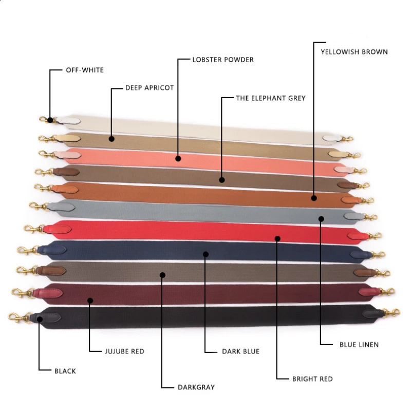 Cowskin leather bag accessories shoulder handbag broadband cross n with replacement strap 100cm 240820