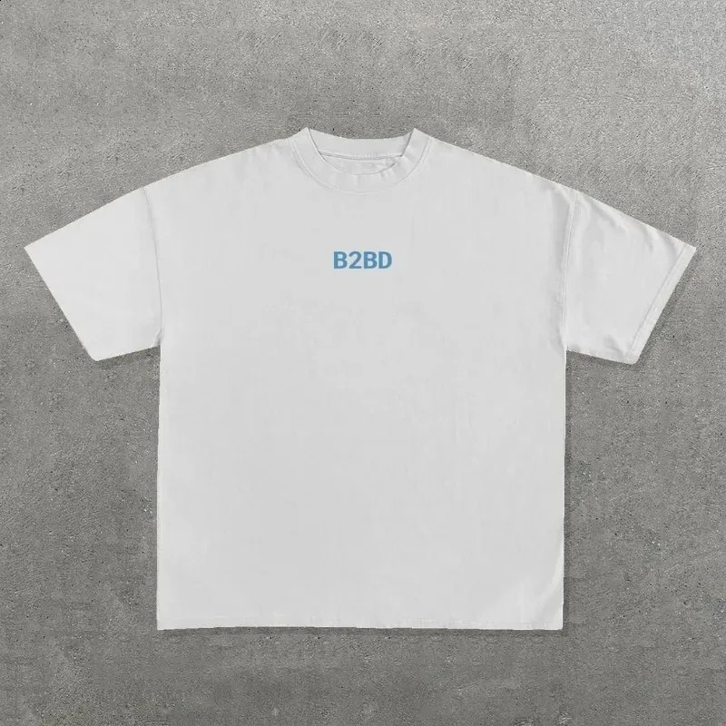 European and American Harajuku Hip-hop Retro Letter Printing Oversized Short-sleeved Tops Men Y2k Summer Street Wear Women 240821
