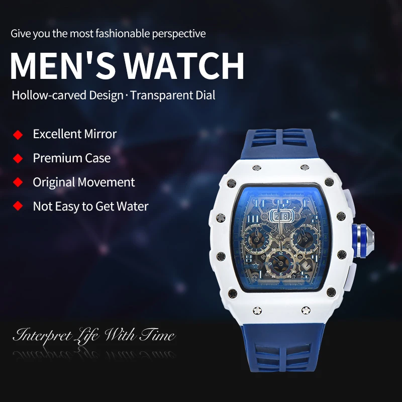 1035 Quartz Ladies Ceramic Wrist Watches Business Multifunction Women Watch PU Leather White Strap Wristwatch Stain Resistant