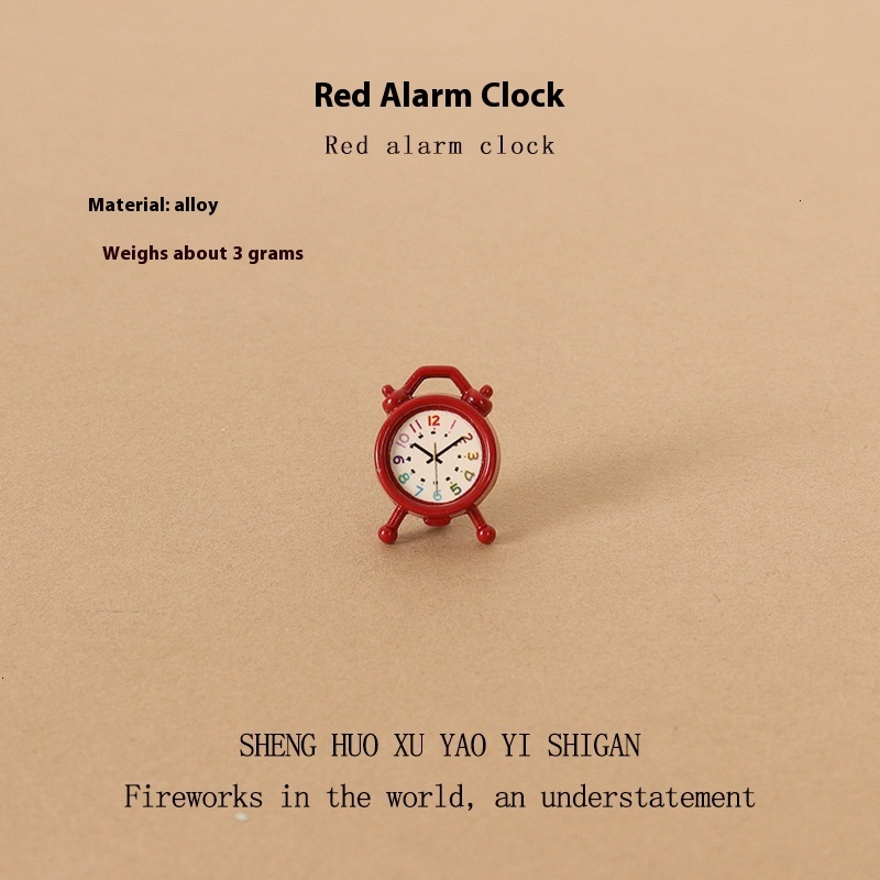 Creative Copper Mini Alarm Clock - Ideal for Bedroom Decorations & Microscopic Home Settings