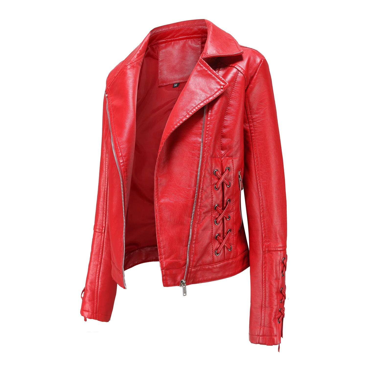 2024 New Fashion Knitted Leather Strap Coat Popular Clothing Casual Jacket Women's G5091