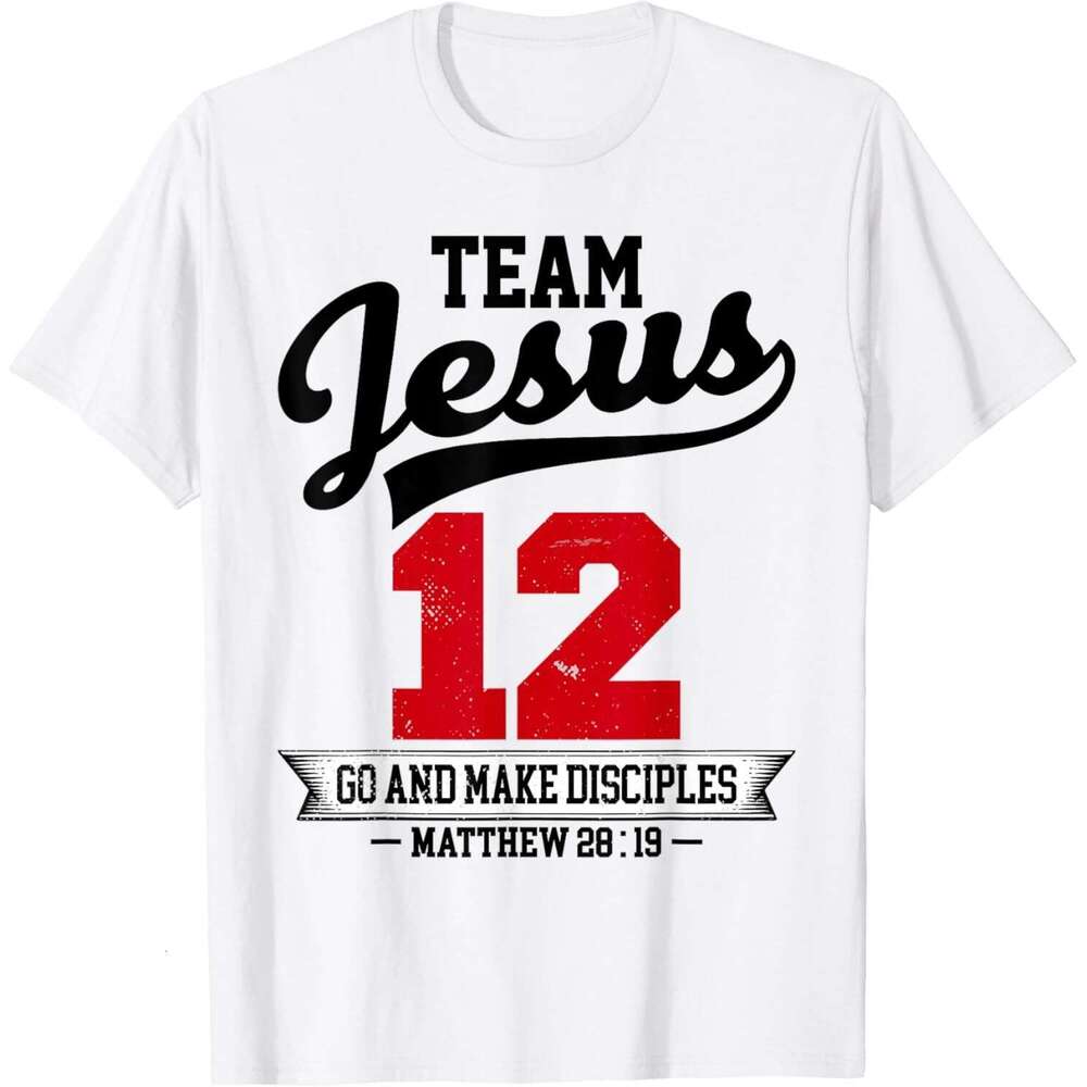 Christian Team Faith Pray God Religious T-Shirt Funny Jesus Clothes for Men Graphic T Shirts
