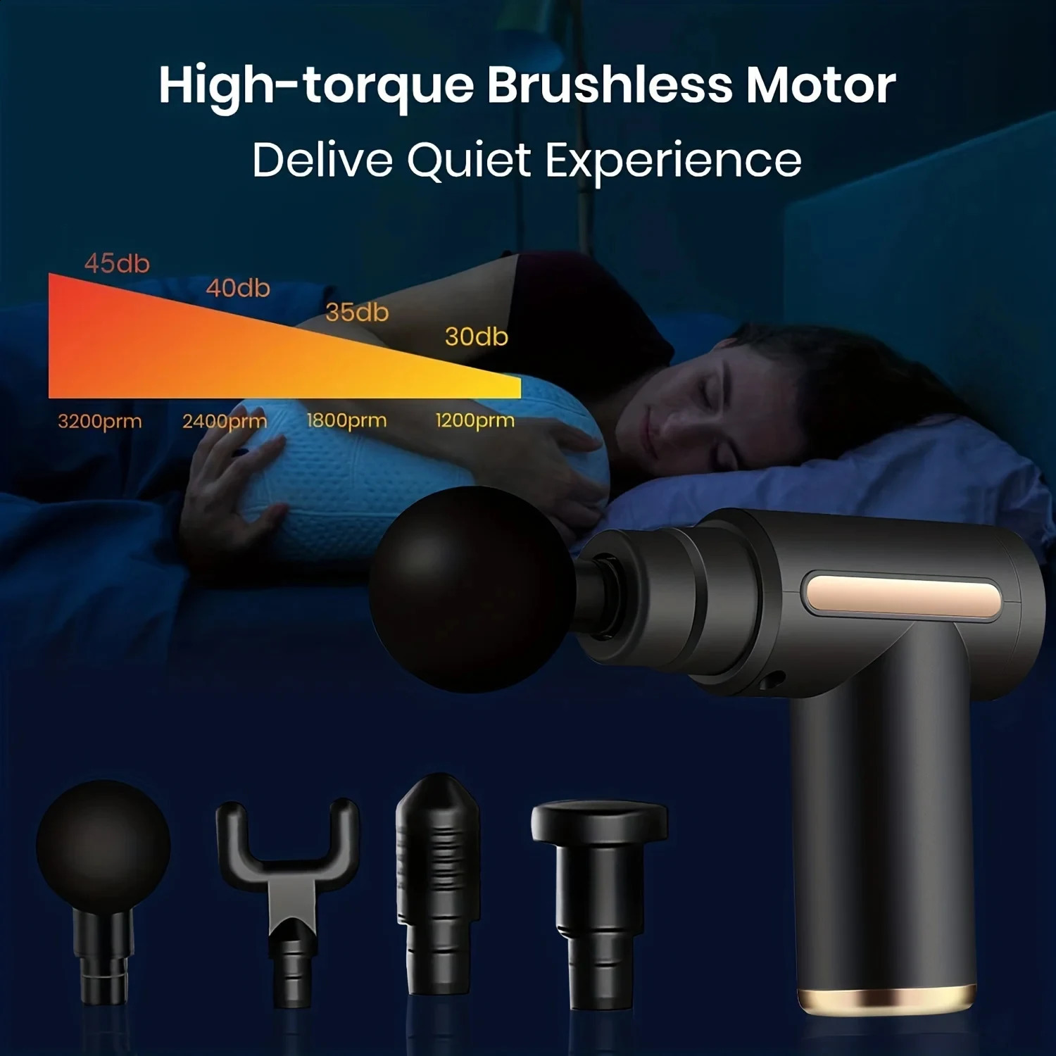 Mini Fascia Gun Vibration Massage Gun For Body Neck Back Deep Muscle Relaxation Fitness Slimming Muscle Relaxation Neckmassage 240808