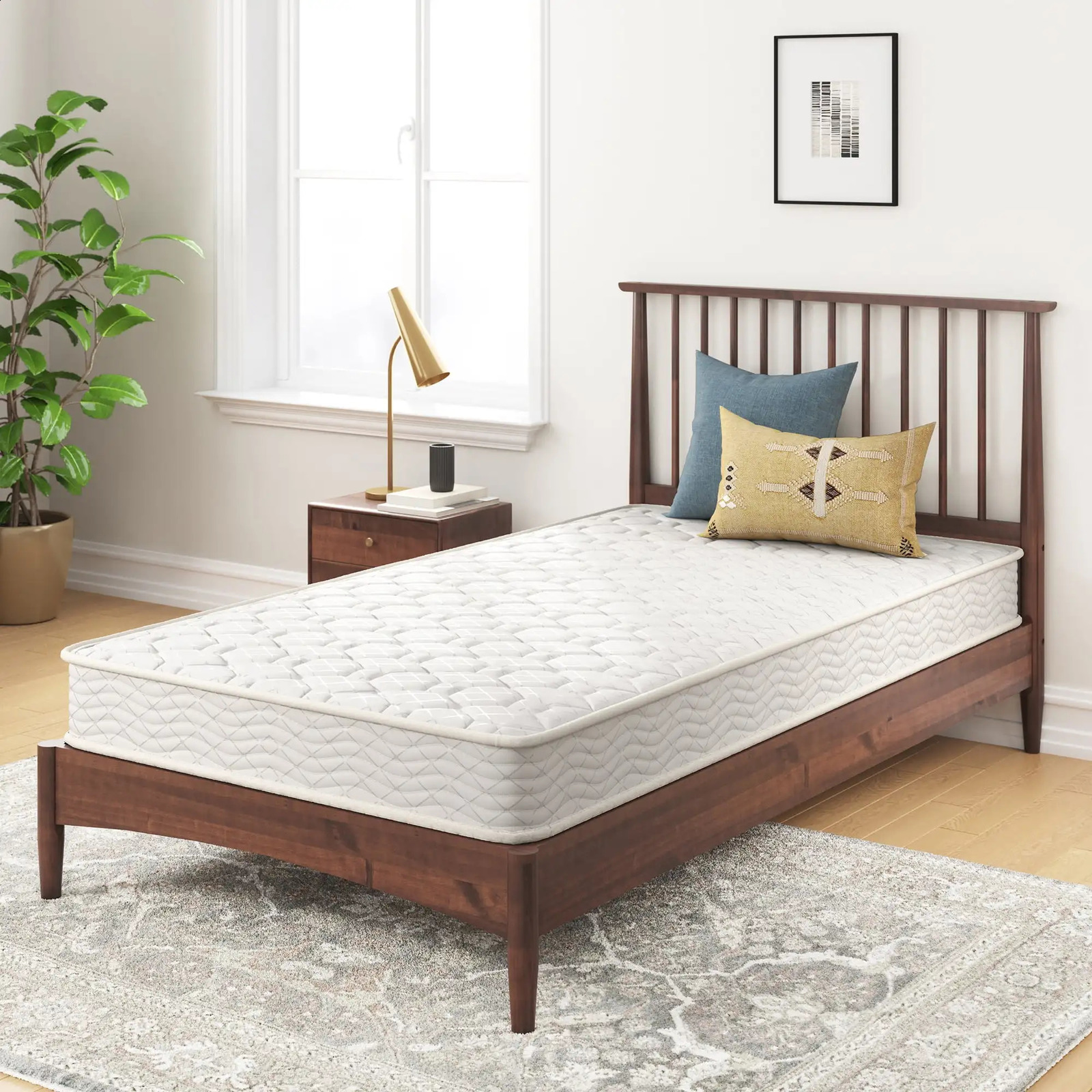 By Zinus 6 Comfort Innerspring Mattress Adult Twin Durable Worryfree 10 Year Limited Warranty Included 240820