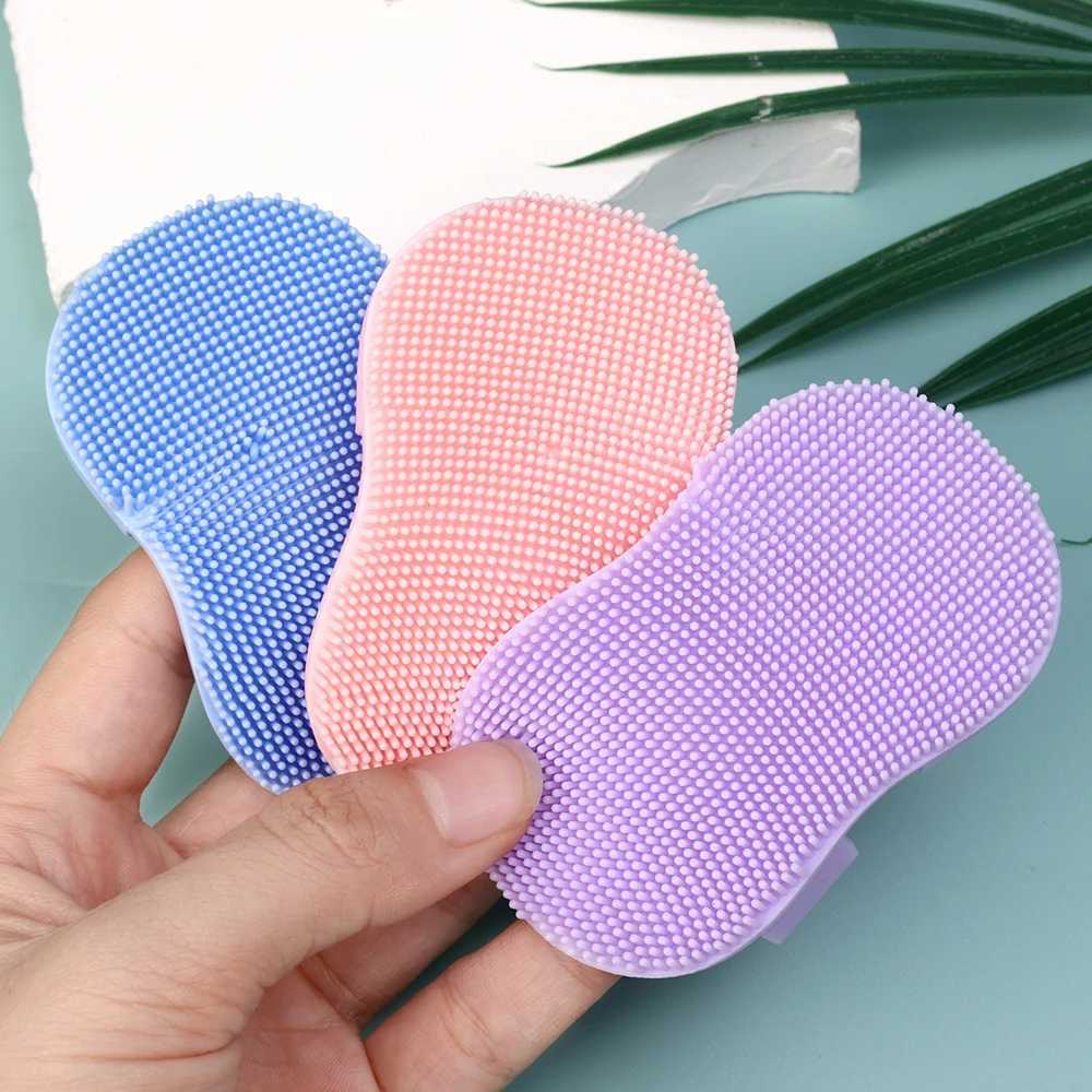 Mini Finger Face Washing Brush Slipper Shape Soft Silicone Deep Cleansing Pore Remove Dead Skin Cells Massage Cleansing Brush Y240821