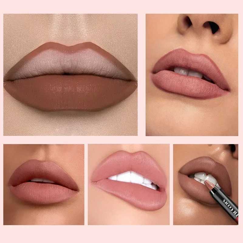 1PC Matte Lip Liner Pencil Lip Outline Contouring Lasting Waterproof Lipstick Crayon Pigments Moisturizing Lip Balm CosmeticsXJ241209