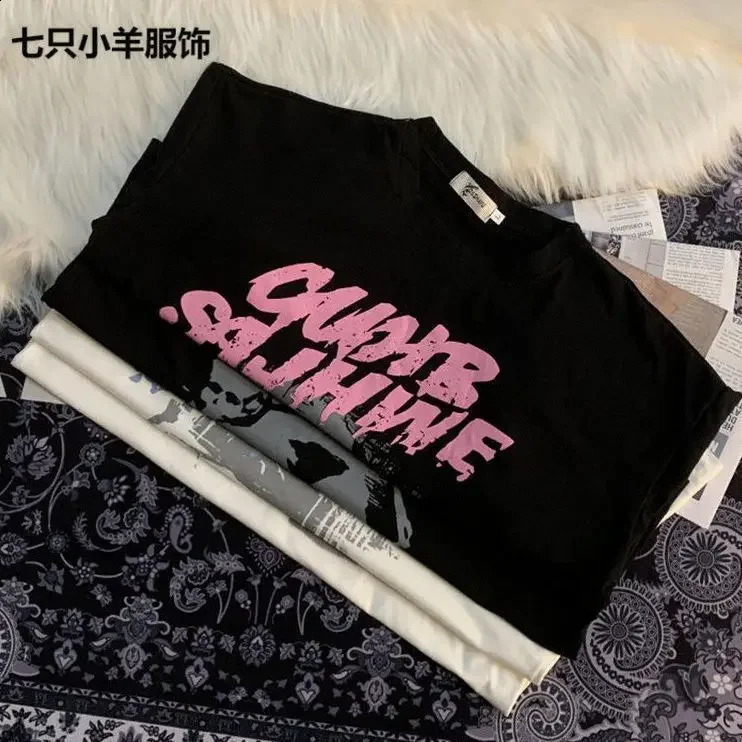 Mens oversized anime printed womens Tshirt plus size street Harajuku fashion funny graphic 100 cotton 240821