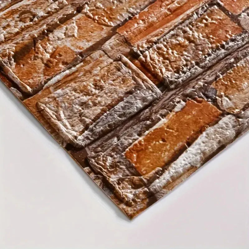 15pcs/20pcs/40pcs DIY 3D Simple Brick Pattern Wall StickersThickened Sound-proofWaterproofMoisture-proof 240821