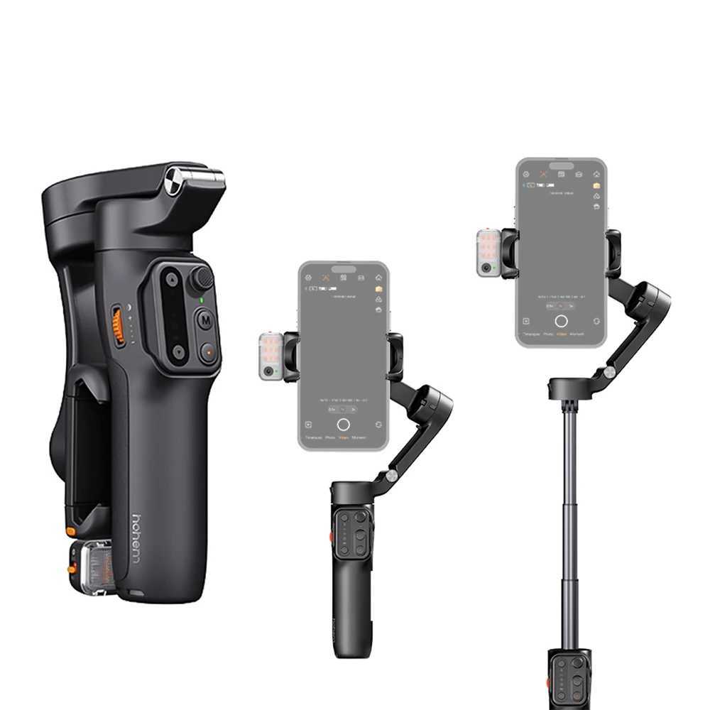 Stabilizers hohem iSteady V3 Extendable 3-Axis Smartphone Gimbal Stabilizer Foldable Phone Vlog Gimbal AI Tracking Gesture Control for Phone CL240821 S2525