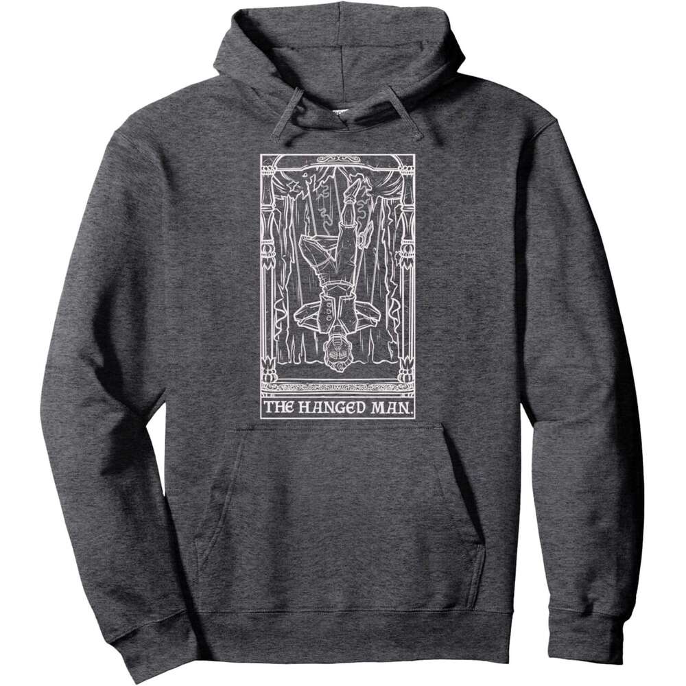 Hoodie for Mens Womens The Hanged Man Tarot Card Halloween Goth Horror Puppet Pullover Hoodie Graphic Hoodies Sweatshirt Pullover Long Sleeve 2025