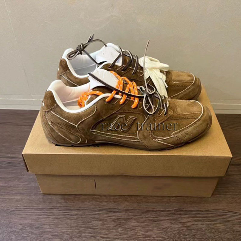 Nouveau designer SL Sneede Sneakers Mentes Trainers Femmes hommes Chaussures de luxe Cinnamon Hazel White Mesh Outdoor Outdoor Casual Sneaker 8.1
