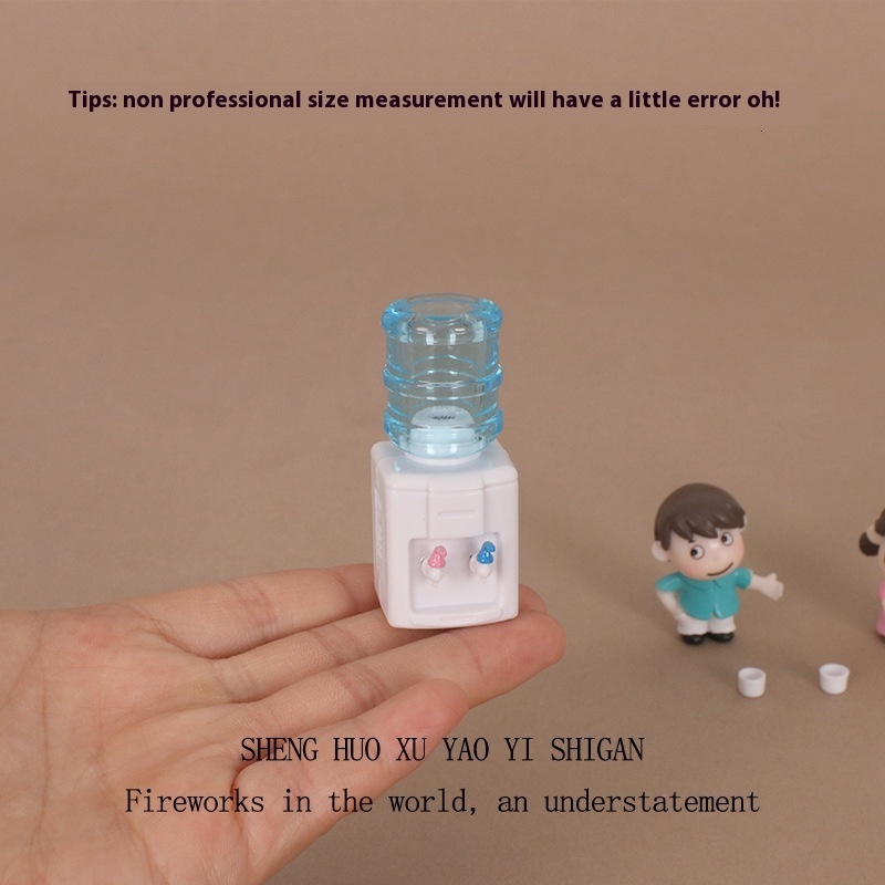 DIY Mini Water Dispenser Doll Micro Landscape Doll House Home Decoration Ornament Creative Plastic Crafts