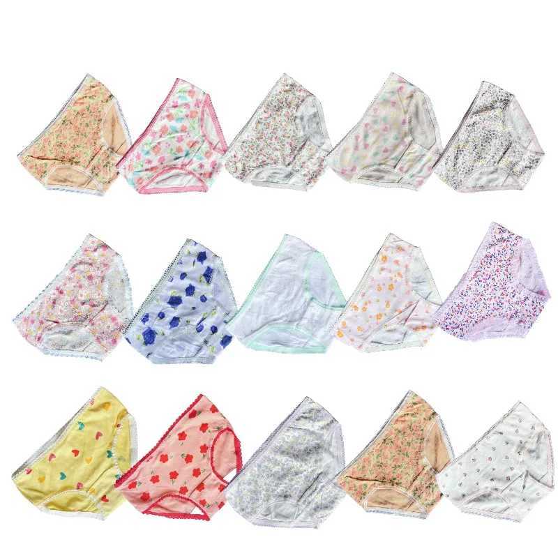 12pcs /Lot Baby Girls Briefs Cartoon Underwears Children Panties Short Underpants Kids for 1-12 Years Y240821