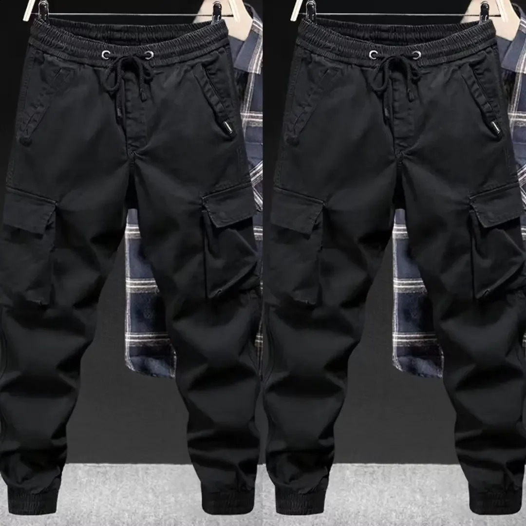 Fashion casual pants mens loose fit suitable for youth style commodity solid color cutting fashion spring and summer shoes 240821