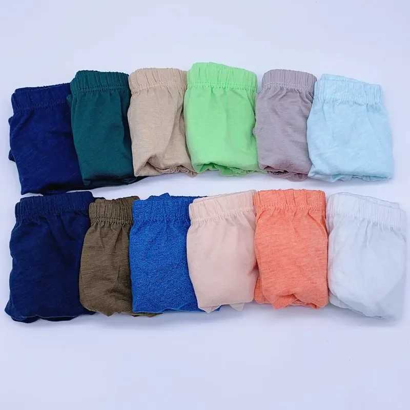 8pcs/Lot Solid Color Boys Panties Cotton Underwear Shorts Kids Briefs Clothes Children 1-10 years Y240821