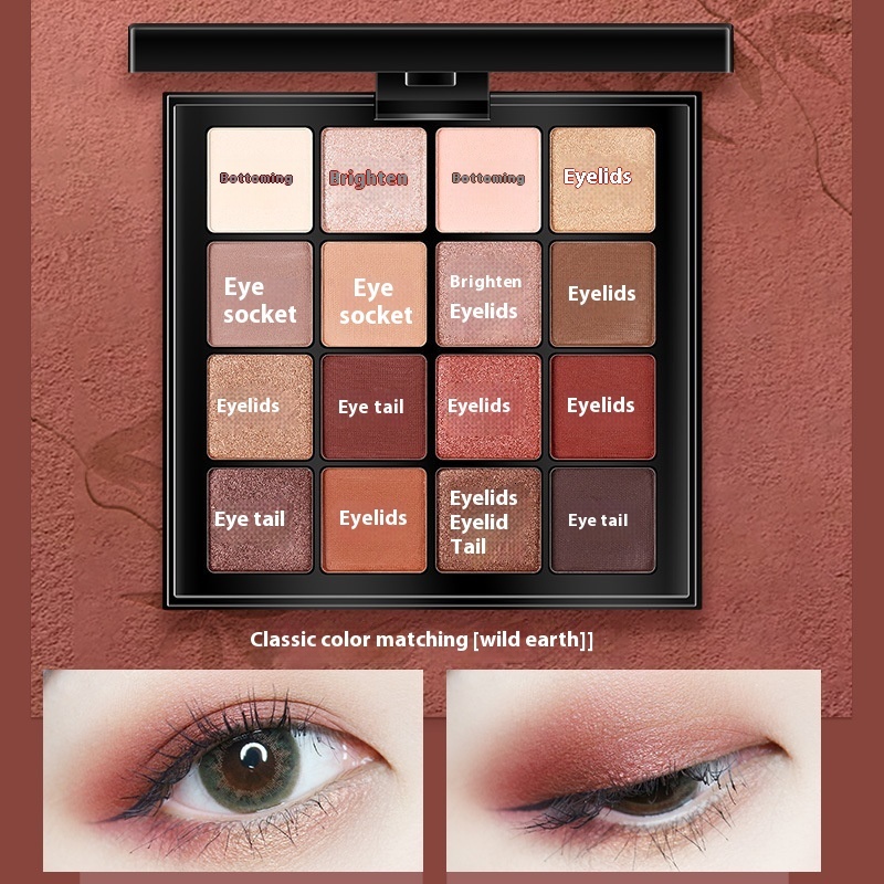 Matte Earth-Toned Eyeshadow Kit for Natural Look Funpark Makeup Products