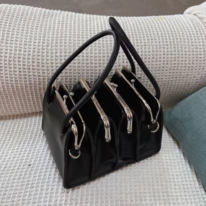 Multi-layer organ Clip Bag Purses Handbags For Women Fashion High Quality Lady Shoulder Crossbody Bags 240820
