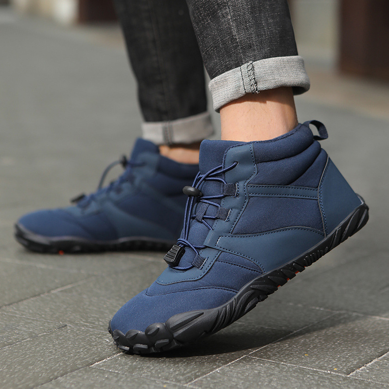 Ddmysports New Outdoor Five Finger Velvet Cotton Men Waterproof And Anti Slip Winter Thick Snow Boots For Women Hiking Shoes OUTDOOR